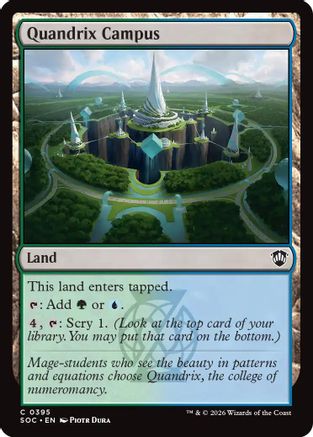 Commander: Secrets of Strixhaven Quandrix Campus #395