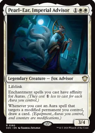 Commander: Secrets of Strixhaven Pearl-Ear, Imperial Advisor #160