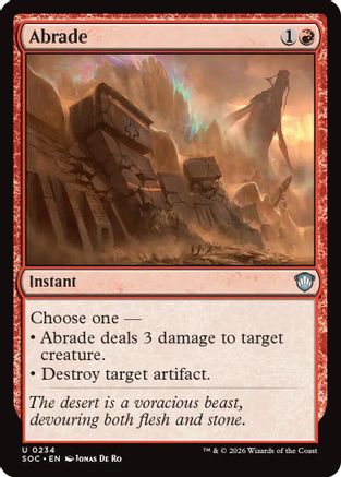 Commander: Secrets of Strixhaven Abrade #234