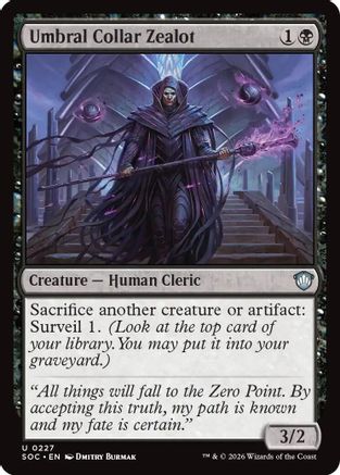 Commander: Secrets of Strixhaven Umbral Collar Zealot #227