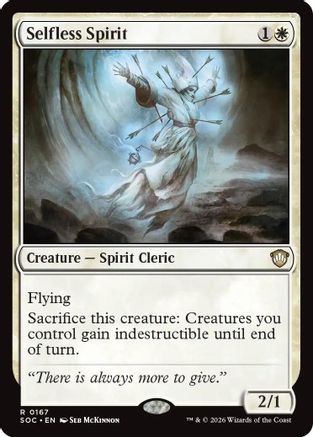 Commander: Secrets of Strixhaven Selfless Spirit #167