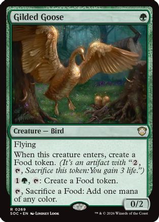 Commander: Secrets of Strixhaven Gilded Goose #269