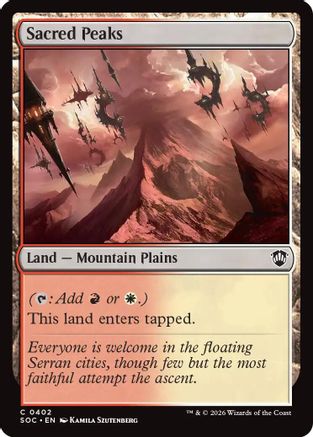 Commander: Secrets of Strixhaven Sacred Peaks #402