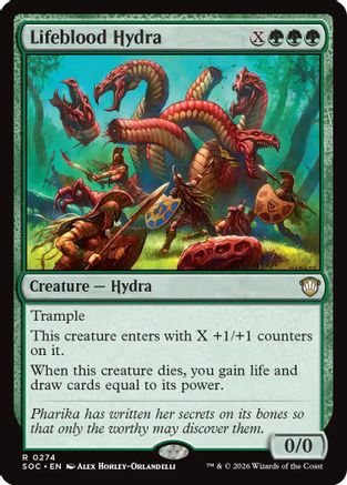Commander: Secrets of Strixhaven Lifeblood Hydra #274