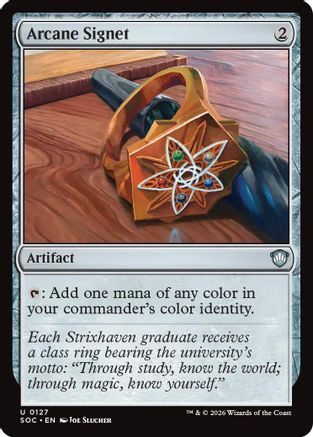 Commander: Secrets of Strixhaven Arcane Signet #127