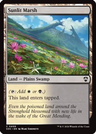 Commander: Secrets of Strixhaven Sunlit Marsh #409