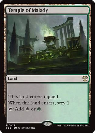 Commander: Secrets of Strixhaven Temple of Malady #413