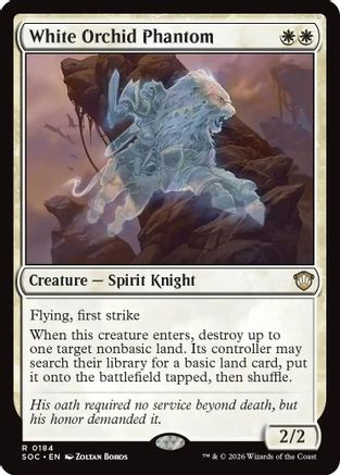 Commander: Secrets of Strixhaven White Orchid Phantom #184