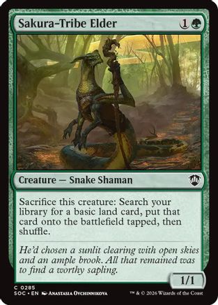Commander: Secrets of Strixhaven Sakura-Tribe Elder #285