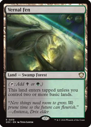 Commander: Secrets of Strixhaven Vernal Fen #419