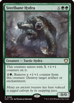 Commander: Secrets of Strixhaven Steelbane Hydra #288