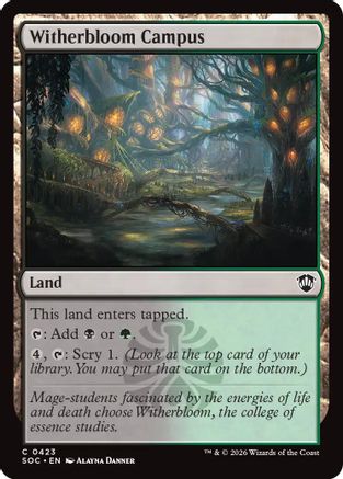 Commander: Secrets of Strixhaven Witherbloom Campus #423