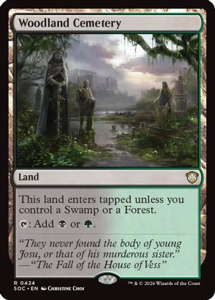 Commander: Secrets of Strixhaven Woodland Cemetery #424