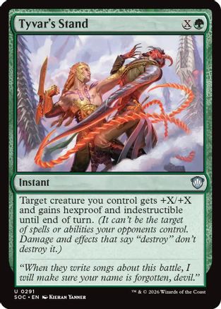 Commander: Secrets of Strixhaven Tyvar's Stand #291