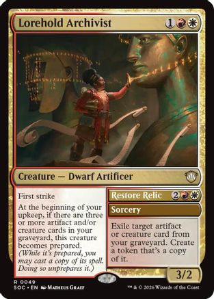 Commander: Secrets of Strixhaven Lorehold Archivist #49