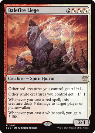 Commander: Secrets of Strixhaven Balefire Liege #295