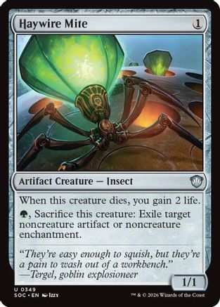Commander: Secrets of Strixhaven Haywire Mite #349