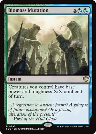 Commander: Secrets of Strixhaven Biomass Mutation #297