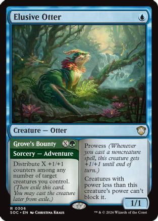 Commander: Secrets of Strixhaven Elusive Otter #306