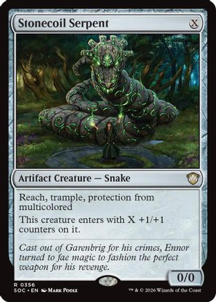 Commander: Secrets of Strixhaven Stonecoil Serpent #356
