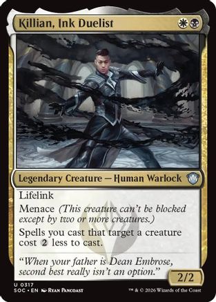 Commander: Secrets of Strixhaven Killian, Ink Duelist #317