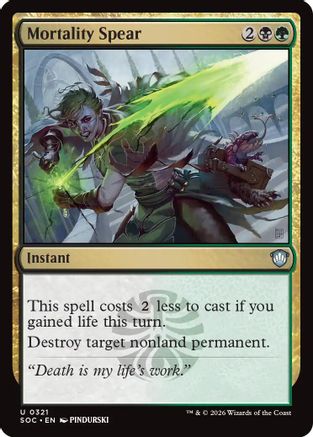 Commander: Secrets of Strixhaven Mortality Spear #321