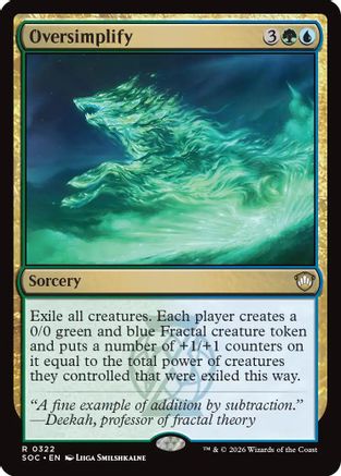 Commander: Secrets of Strixhaven Oversimplify #322