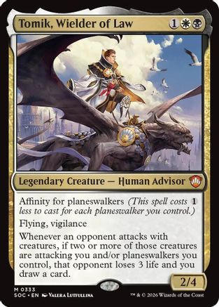 Commander: Secrets of Strixhaven Tomik, Wielder of Law #333