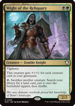 Commander: Secrets of Strixhaven Wight of the Reliquary #338