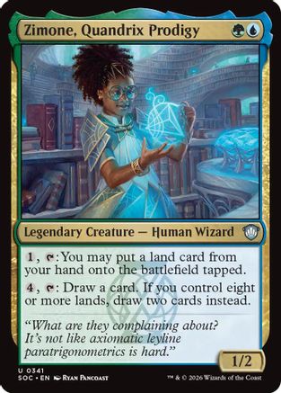 Commander: Secrets of Strixhaven Zimone, Quandrix Prodigy #341