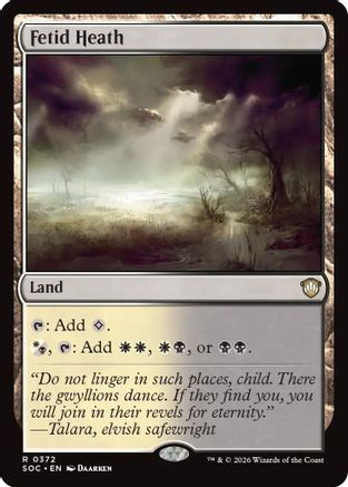 Commander: Secrets of Strixhaven Fetid Heath #372