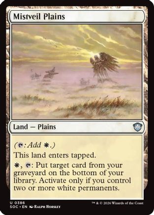 Commander: Secrets of Strixhaven Mistveil Plains #386