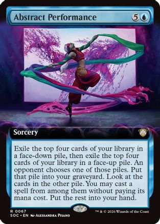 Commander: Secrets of Strixhaven Abstract Performance (Extended Art) #67