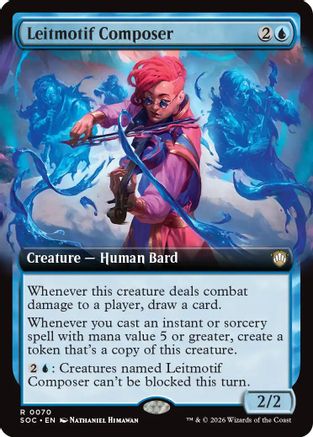 Commander: Secrets of Strixhaven Leitmotif Composer (Extended Art) #70
