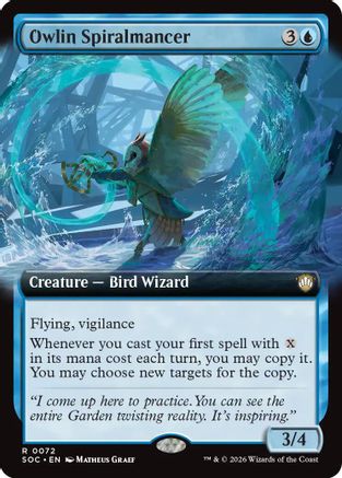 Commander: Secrets of Strixhaven Owlin Spiralmancer (Extended Art) #72
