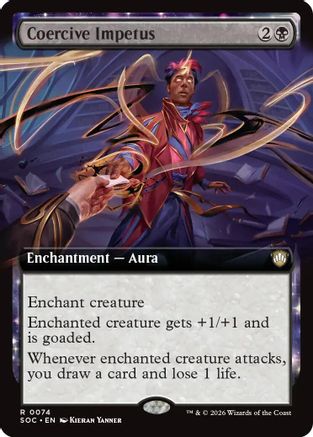 Commander: Secrets of Strixhaven Coercive Impetus (Extended Art) #74