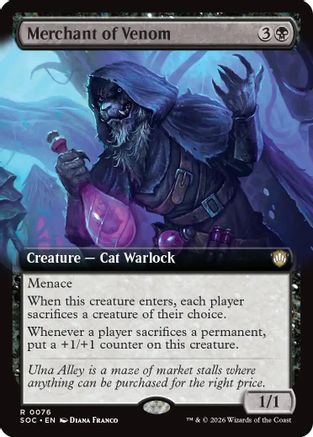 Commander: Secrets of Strixhaven Merchant of Venom (Extended Art) #76