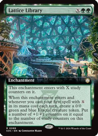Commander: Secrets of Strixhaven Lattice Library (Extended Art) #88