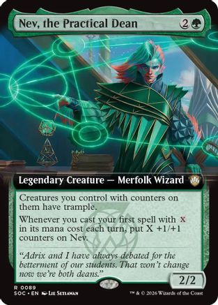 Commander: Secrets of Strixhaven Nev, the Practical Dean (Extended Art) #89
