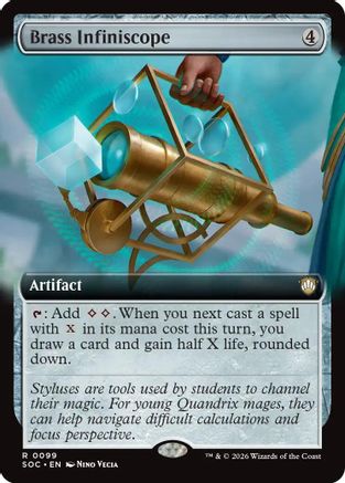 Commander: Secrets of Strixhaven Brass Infiniscope (Extended Art) #99