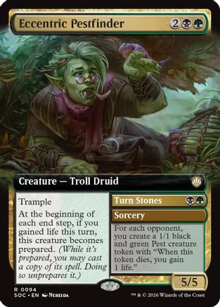 Commander: Secrets of Strixhaven Eccentric Pestfinder (Extended Art) #94