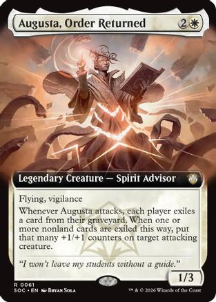 Commander: Secrets of Strixhaven Augusta, Order Returned (Extended Art) #61