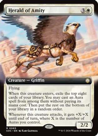 Commander: Secrets of Strixhaven Herald of Amity (Extended Art) #65