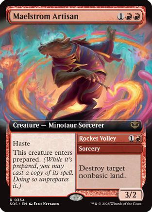 Secrets of Strixhaven Maelstrom Artisan (Extended Art) #334