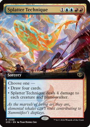 Secrets of Strixhaven Splatter Technique (Extended Art) #356