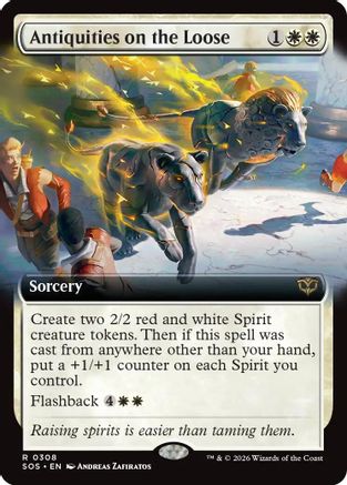 Secrets of Strixhaven Antiquities on the Loose (Extended Art) #308
