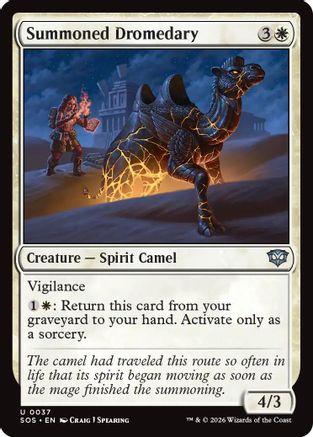 Secrets of Strixhaven Summoned Dromedary #37