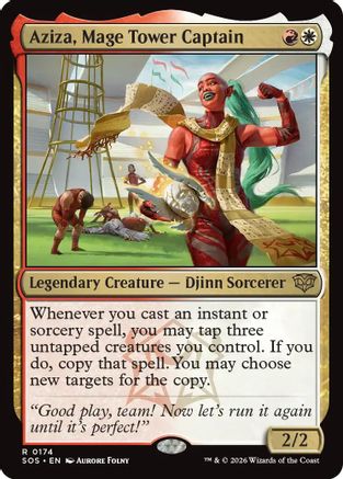 Secrets of Strixhaven Aziza, Mage Tower Captain #174