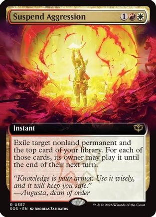 Secrets of Strixhaven Suspend Aggression (Extended Art) #357