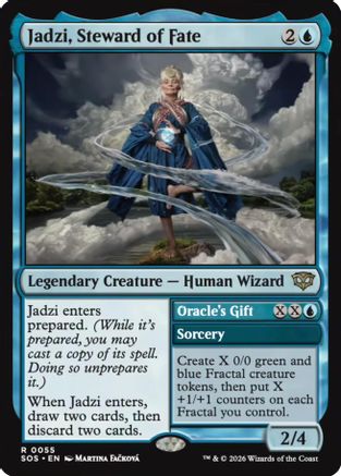 Secrets of Strixhaven Jadzi, Steward of Fate #55